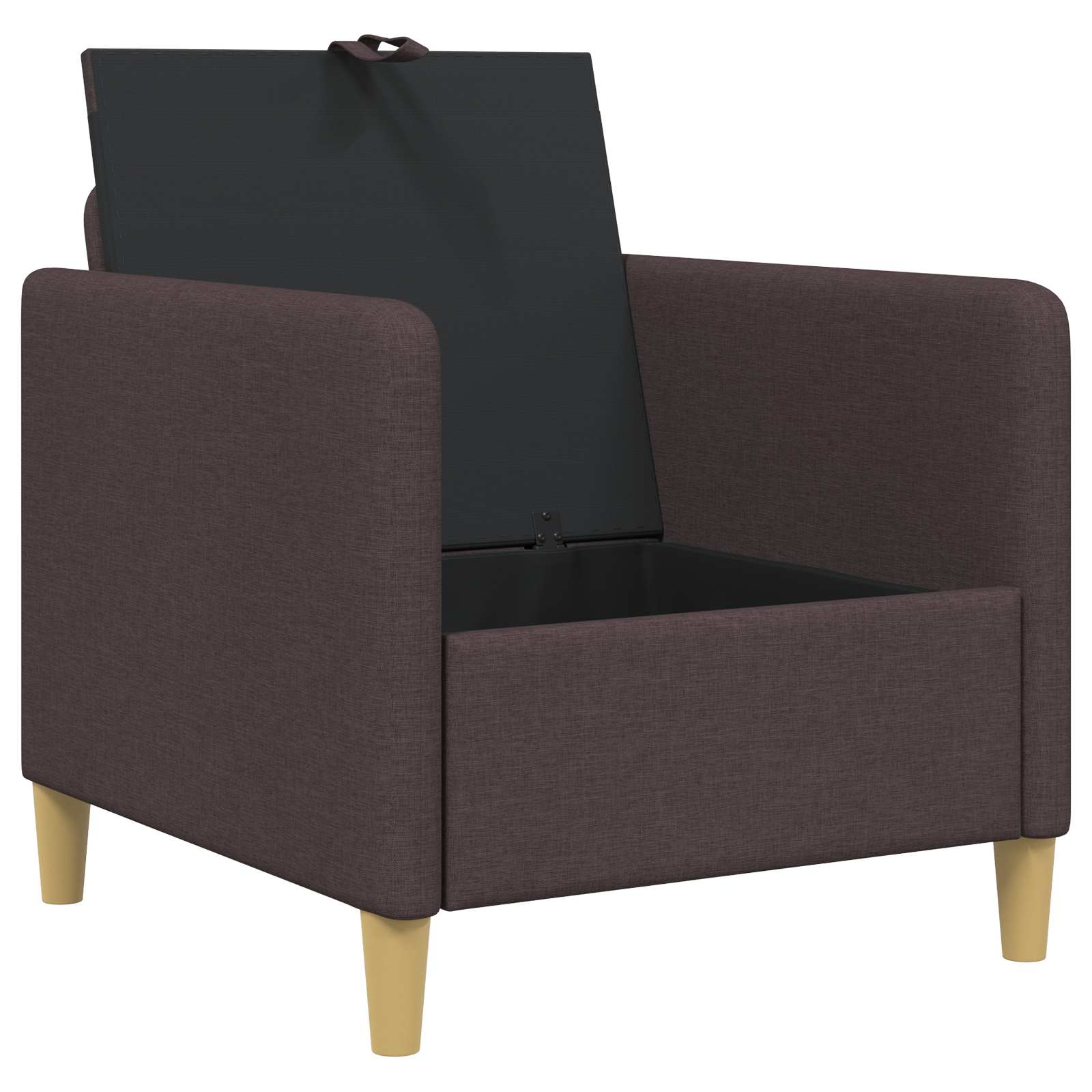 vidaXL Sofa z miejscem do przechowywania Ciemny brąz 72 x 78 x 87 cm