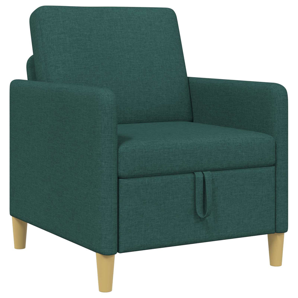vidaXL Sofa z miejscem do przechowywania Ciemnozielony 72 x 78 x 87 cm