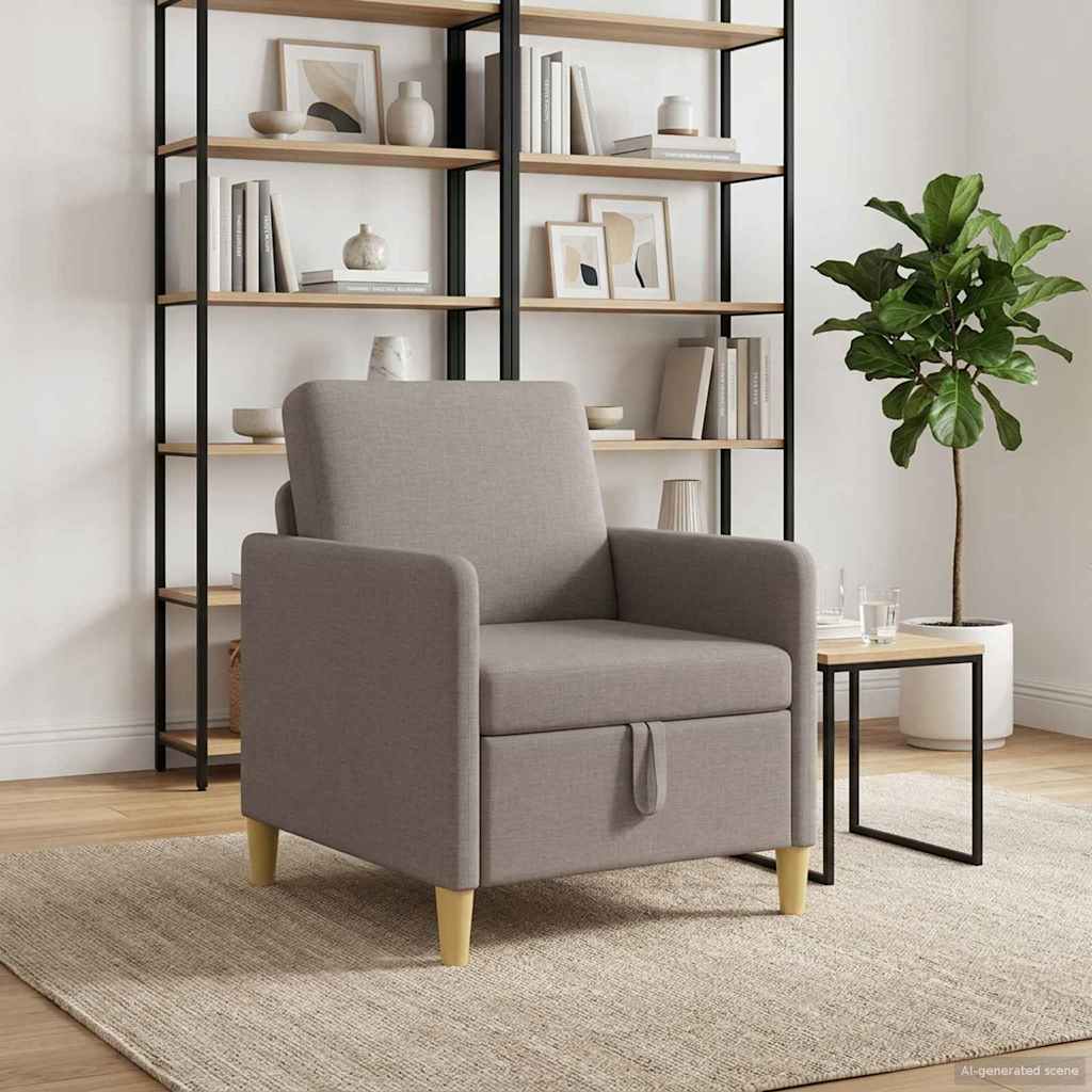 vidaXL Sofa z miejscem do przechowywania Ciemnoszary 72 x 78 x 87 cm