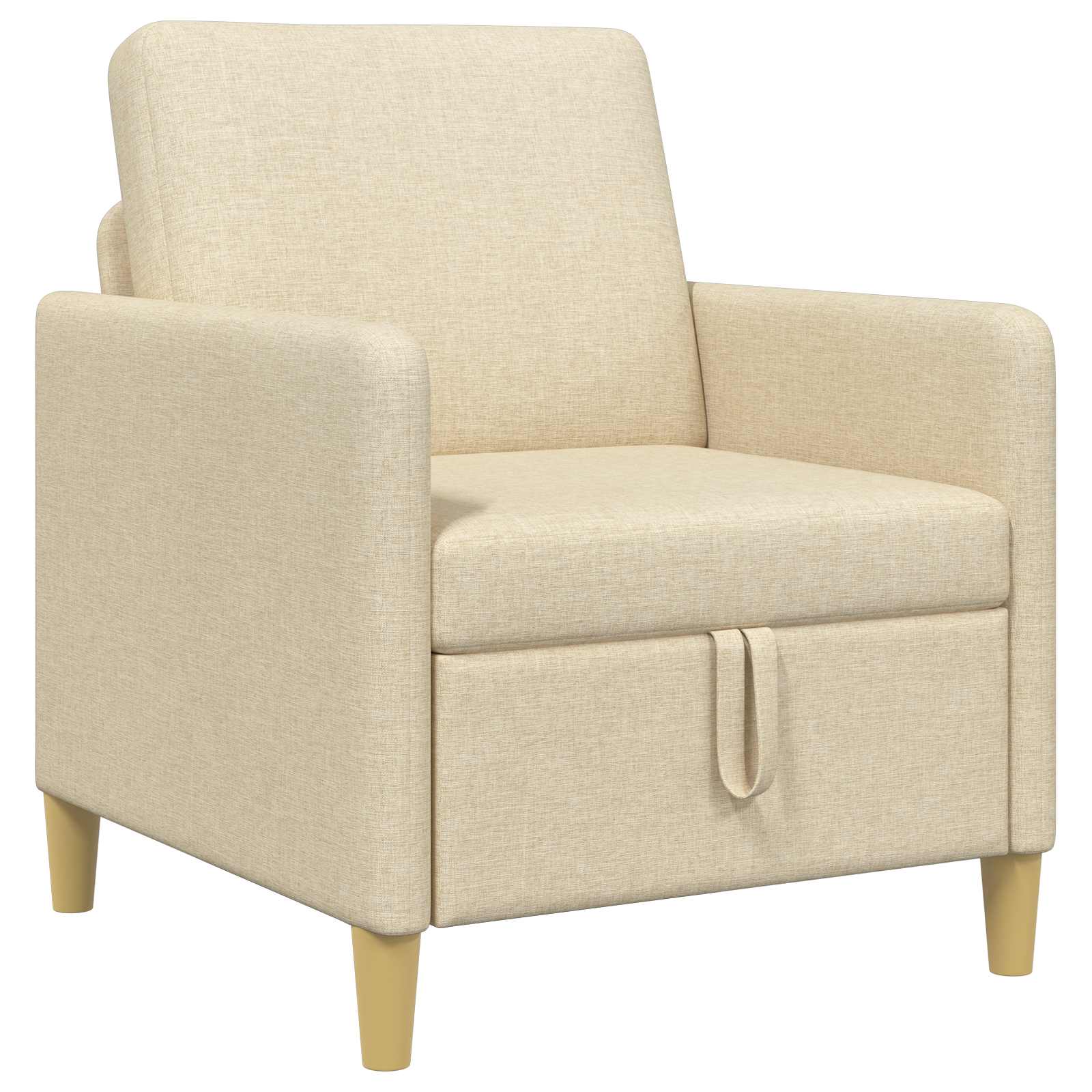 vidaXL Sofa z miejscem do przechowywania kremowy 72 x 78 x 87 cm