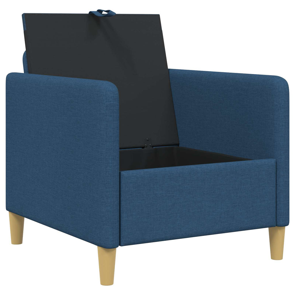 vidaXL Sofa z miejscem do przechowywania niebieski 72 x 78 x 87 cm