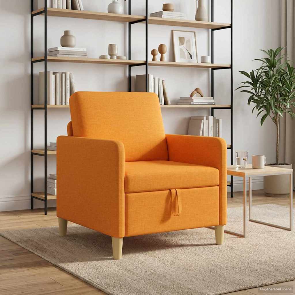vidaXL Sofa z miejscem do przechowywania Ciemny Żółty 72 x 78 x 87 cm