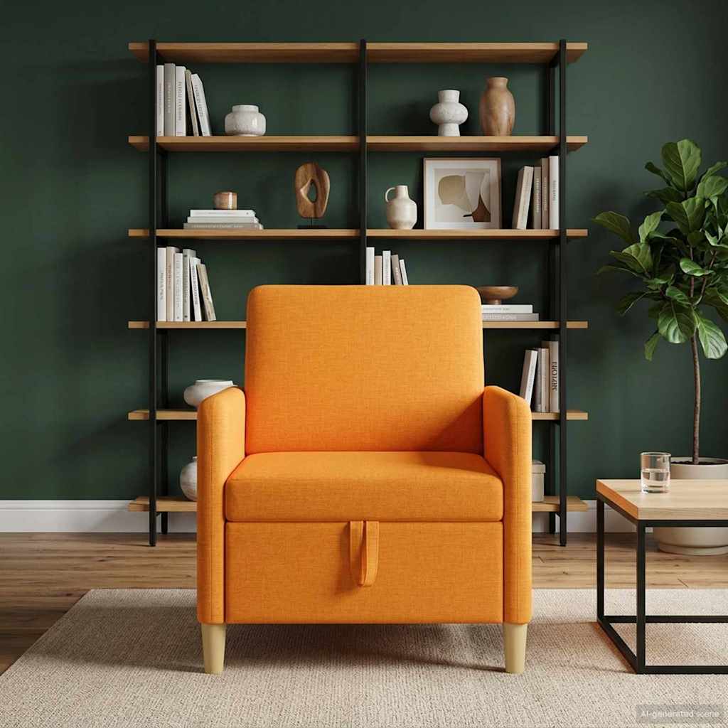 vidaXL Sofa z miejscem do przechowywania Ciemny Żółty 72 x 78 x 87 cm