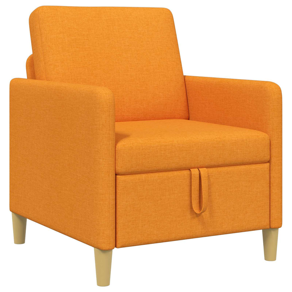 vidaXL Sofa z miejscem do przechowywania Ciemny Żółty 72 x 78 x 87 cm