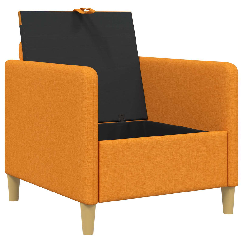 vidaXL Sofa z miejscem do przechowywania Ciemny Żółty 72 x 78 x 87 cm