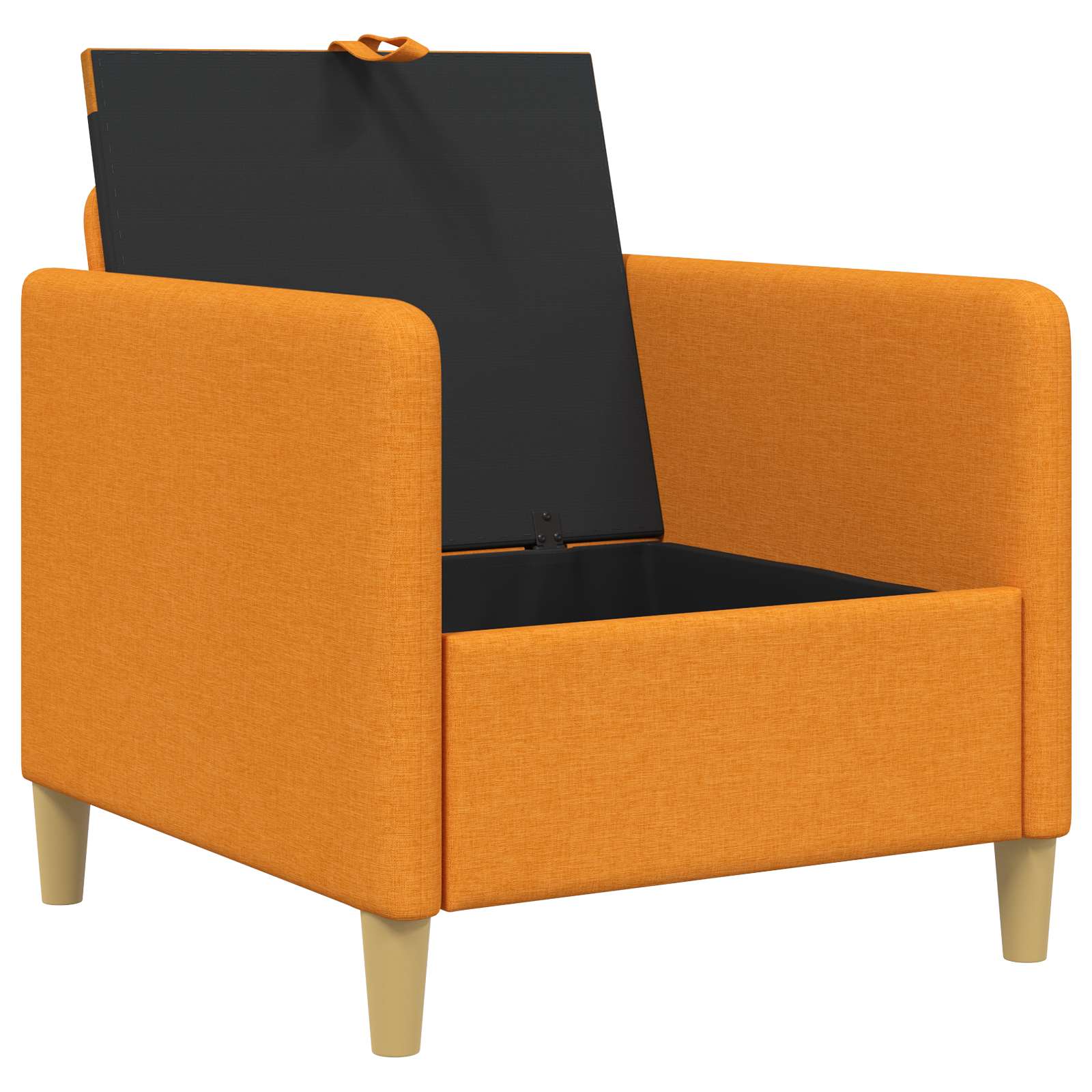 vidaXL Sofa z miejscem do przechowywania Ciemny Żółty 72 x 78 x 87 cm