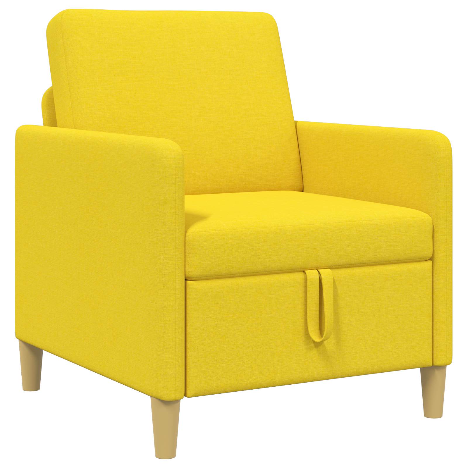 vidaXL Sofa z miejscem do przechowywania Jasnożółty 72 x 78 x 87 cm