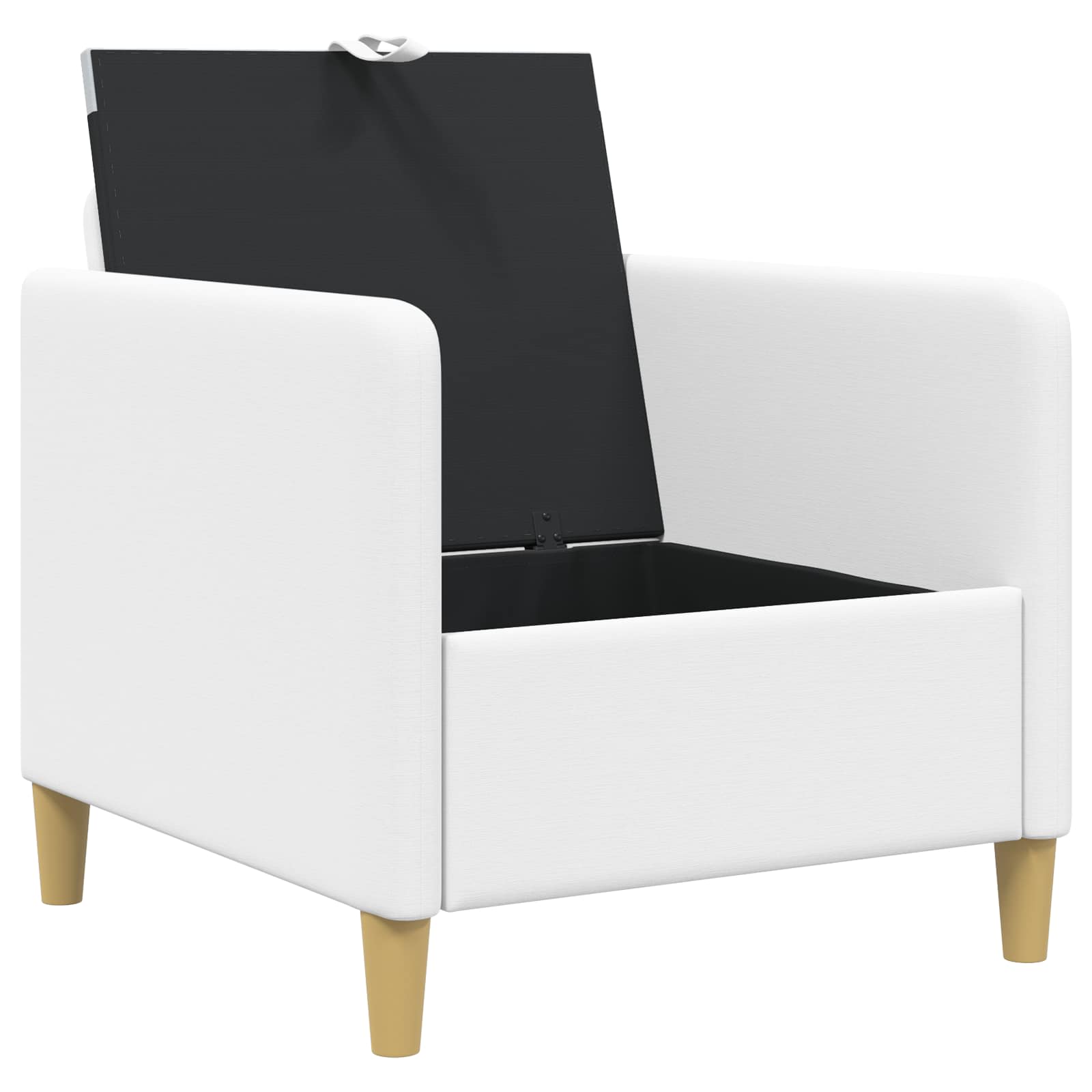 vidaXL Sofa z miejscem do przechowywania Biały 72 x 78 x 87 cm