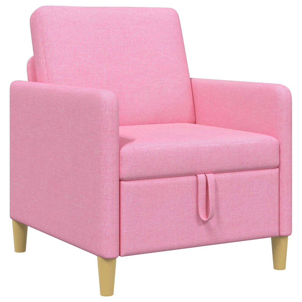 vidaXL Sofa z miejscem do przechowywania różowy 72 x 78 x 87 cm