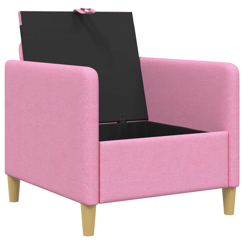 vidaXL Sofa z miejscem do przechowywania różowy 72 x 78 x 87 cm