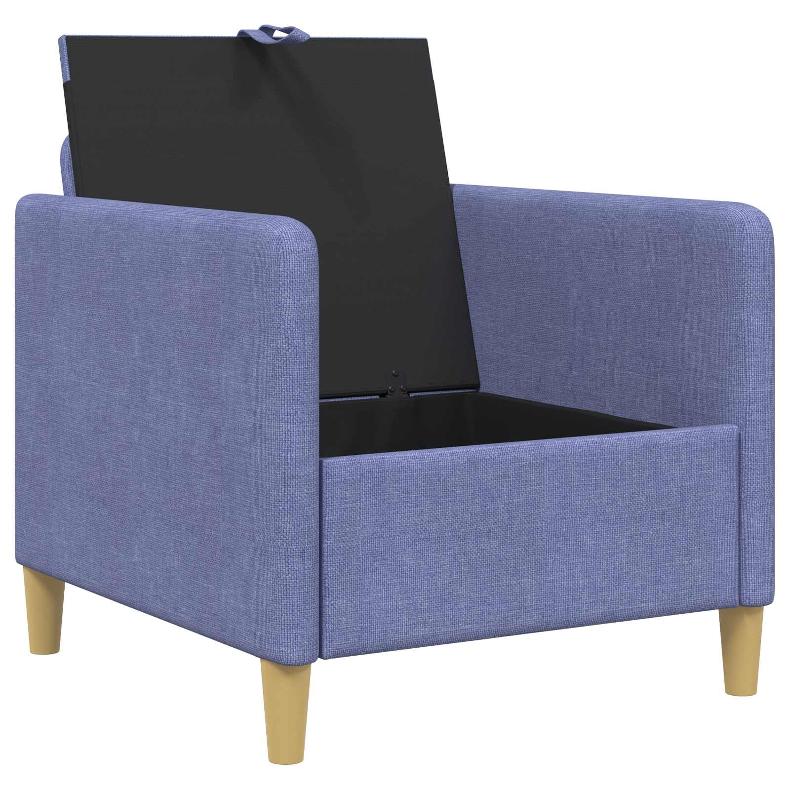 vidaXL Sofa z miejscem do przechowywania Niebieski dżins