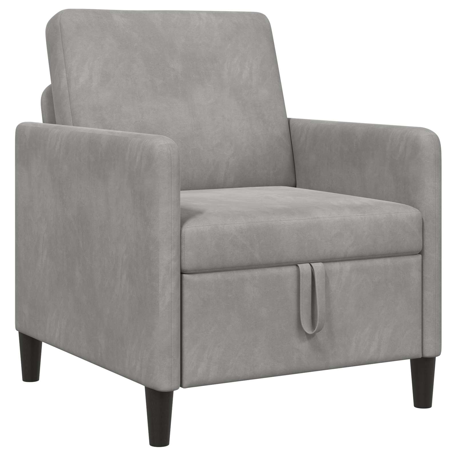 vidaXL Sofa z miejscem do przechowywania jasnoszary 72 x 78 x 87 cm