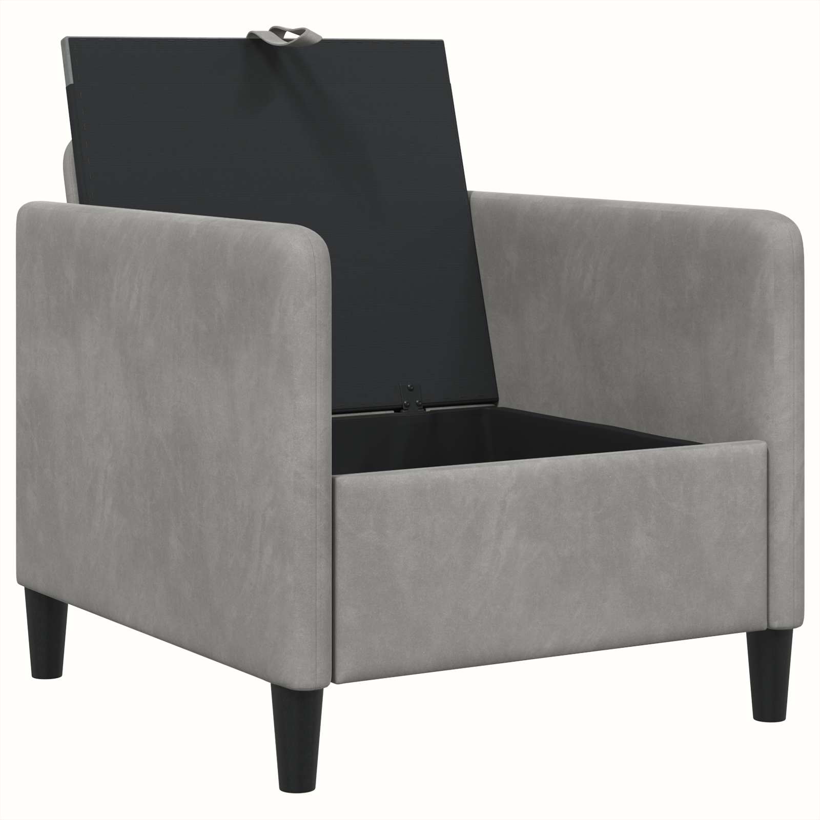 vidaXL Sofa z miejscem do przechowywania jasnoszary 72 x 78 x 87 cm