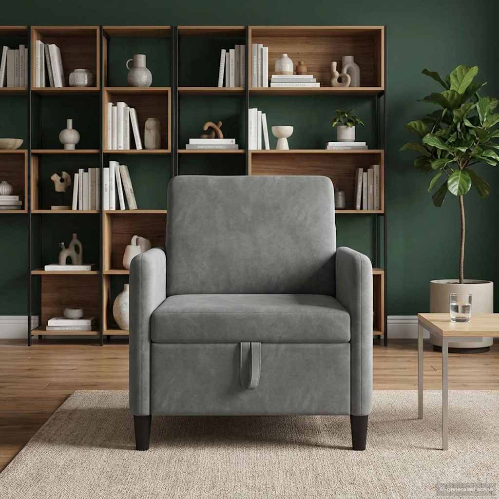 vidaXL Sofa z miejscem do przechowywania ciemnoszary 72 x 78 x 87 cm