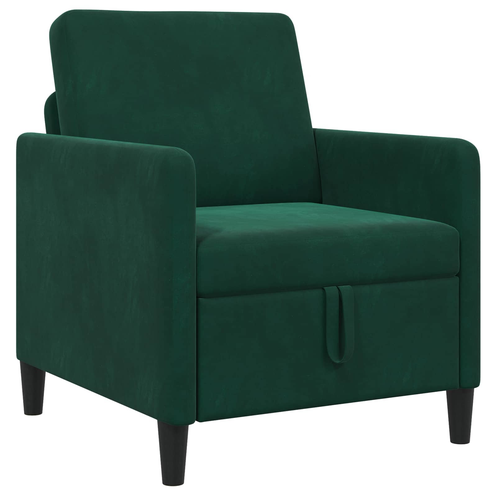 vidaXL Sofa z miejscem do przechowywania Ciemnozielony 72 x 78 x 87 cm