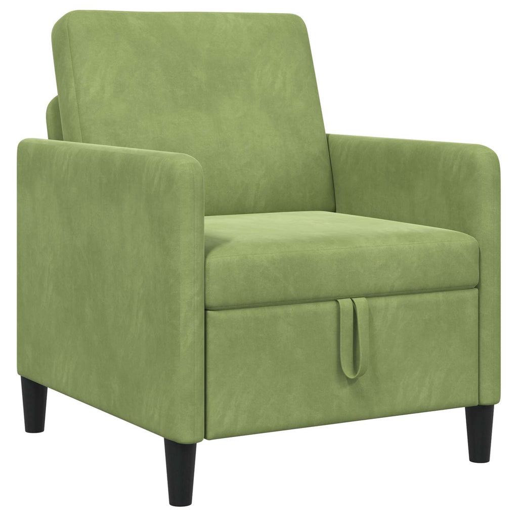 vidaXL Sofa z miejscem do przechowywania Jasnozielony 72 x 78 x 87 cm