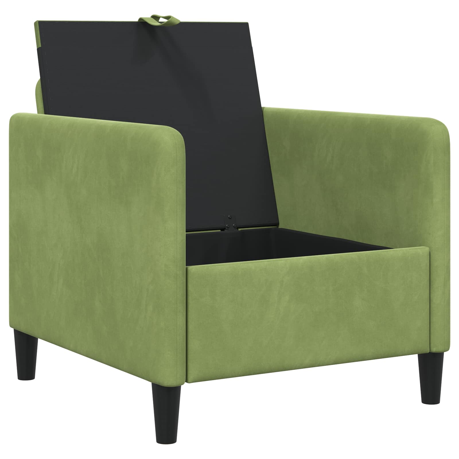 vidaXL Sofa z miejscem do przechowywania Jasnozielony 72 x 78 x 87 cm