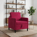 vidaXL Sofa z miejscem do przechowywania Czerwone wino 72 x 78 x 87 cm