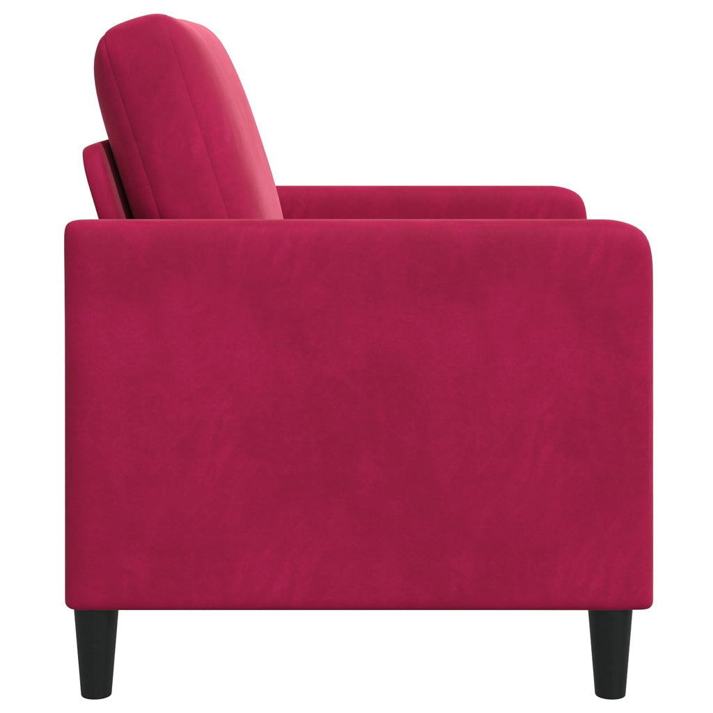 vidaXL Sofa z miejscem do przechowywania Czerwone wino 72 x 78 x 87 cm