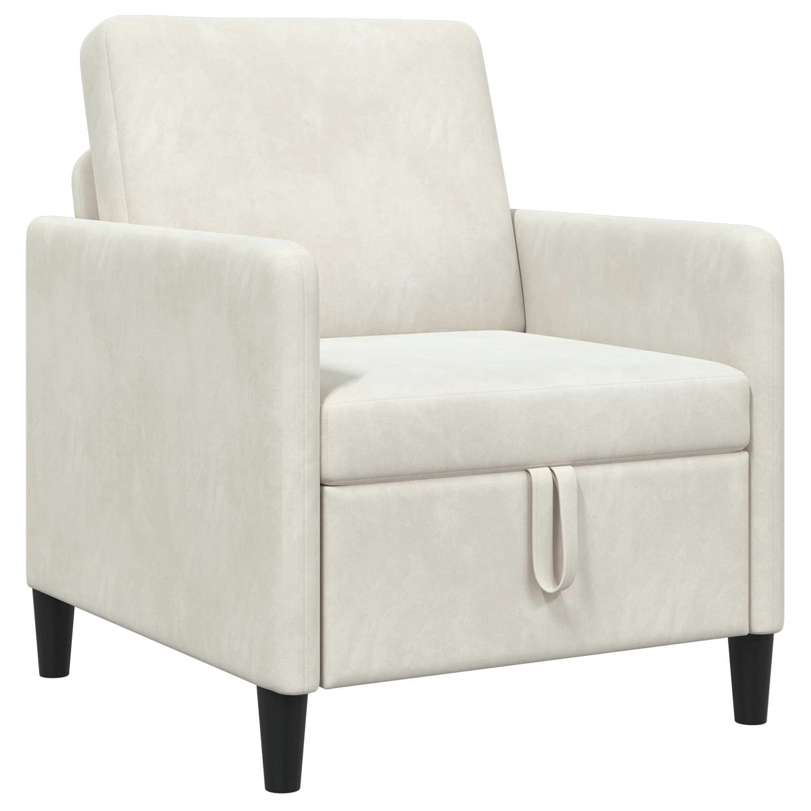 vidaXL Sofa z miejscem do przechowywania kremowy 72 x 78 x 87 cm