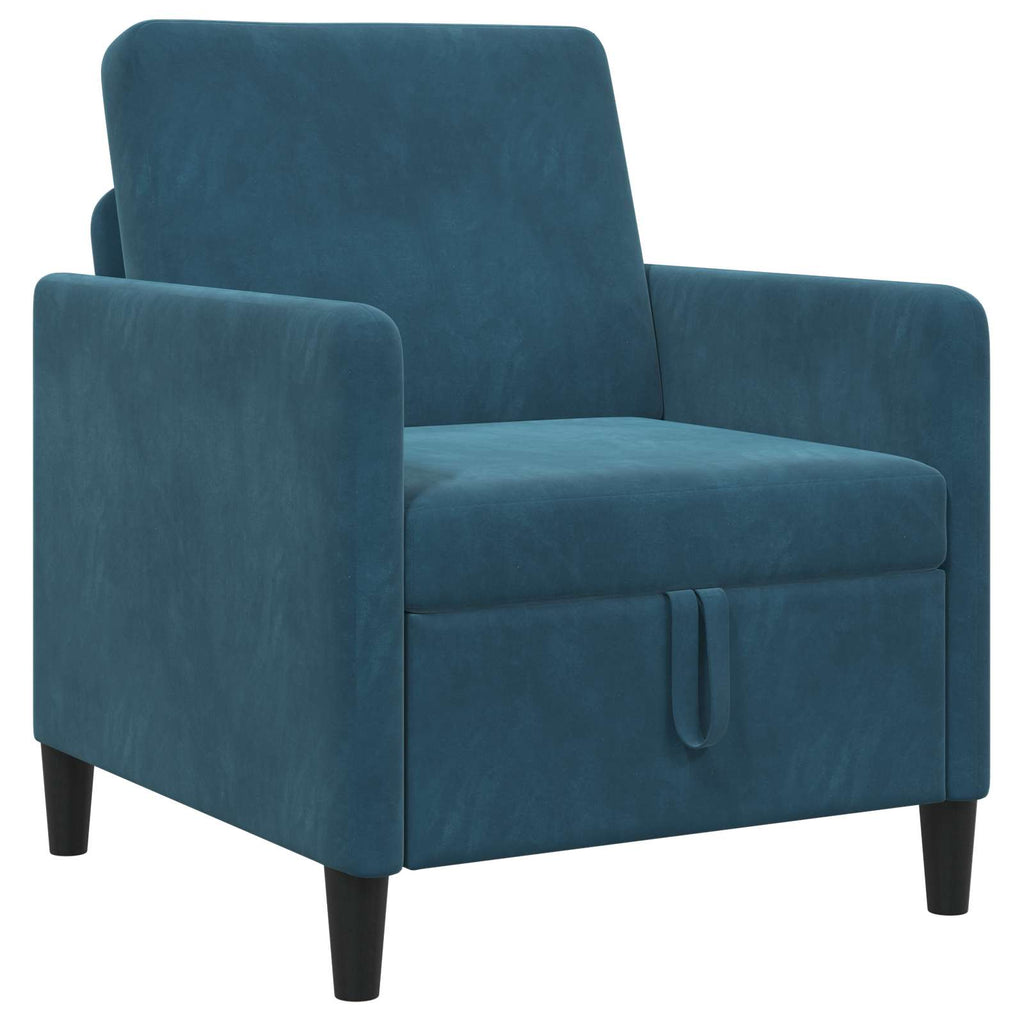 vidaXL Sofa z miejscem do przechowywania niebieski 72 x 78 x 87 cm