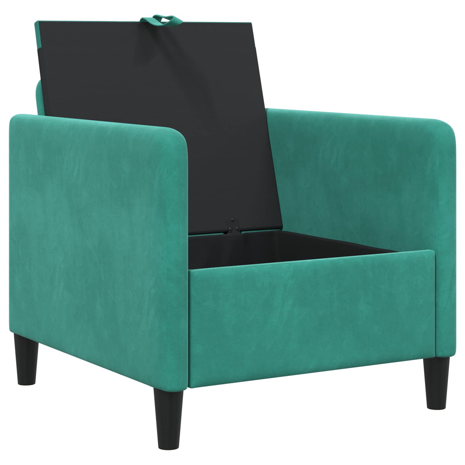 vidaXL Sofa z miejscem do przechowywania Turkusowy 72 x 78 x 87 cm
