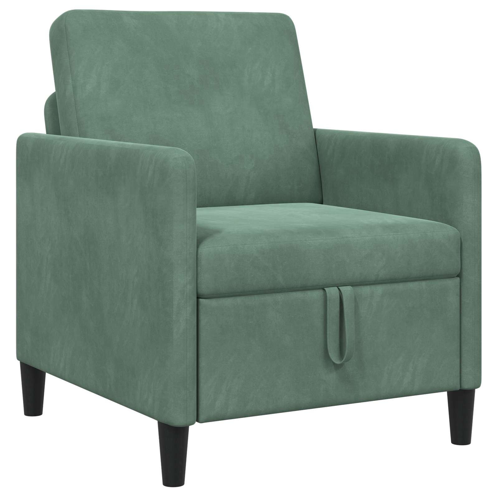 vidaXL Sofa z miejscem do przechowywania Zielony morski Poliester