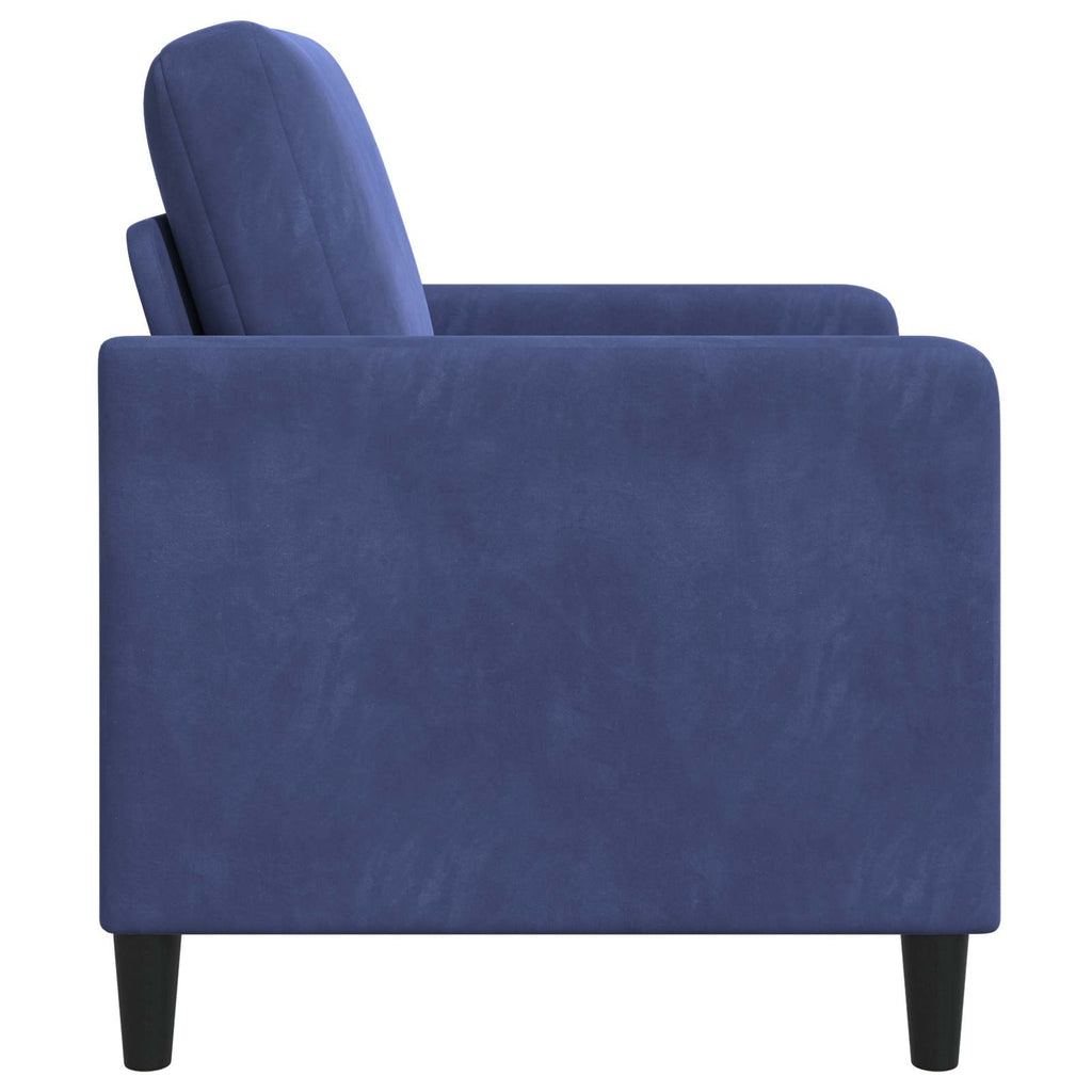 vidaXL Sofa z miejscem do przechowywania Niebieski policyjny Poliester