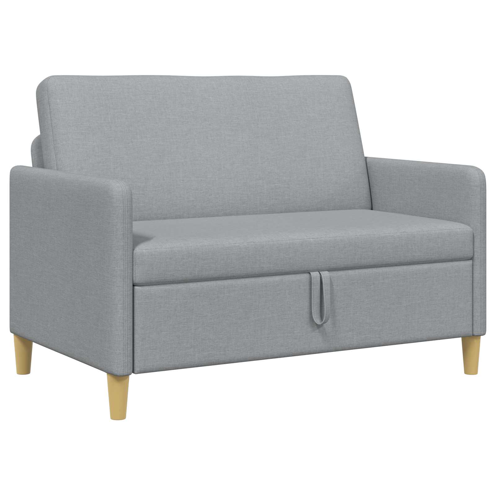 vidaXL Sofa z miejscem do przechowywania jasnoszary 122 x 78 x 87 cm