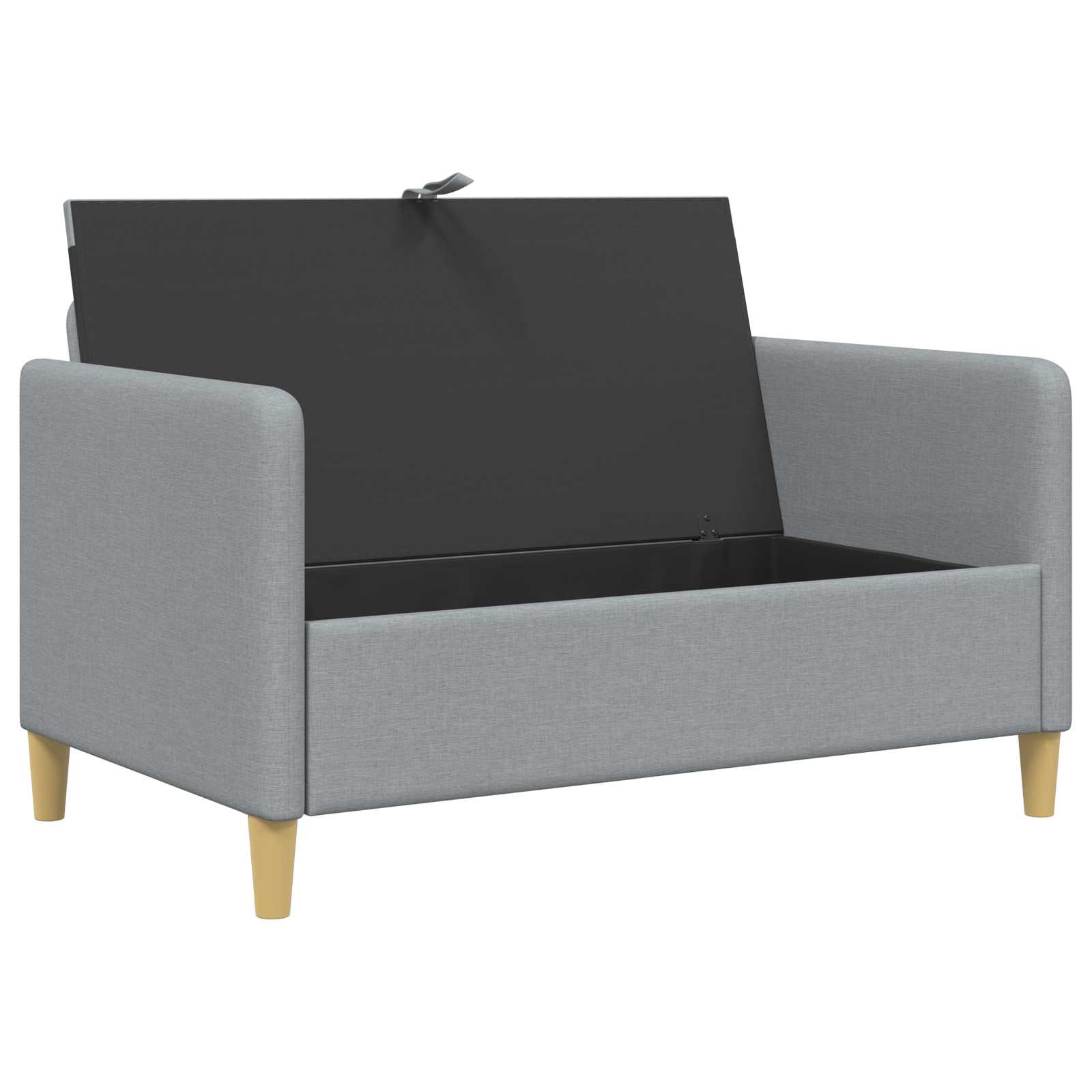 vidaXL Sofa z miejscem do przechowywania jasnoszary 122 x 78 x 87 cm