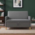 vidaXL Sofa z miejscem do przechowywania ciemnoszary 122 x 78 x 87 cm
