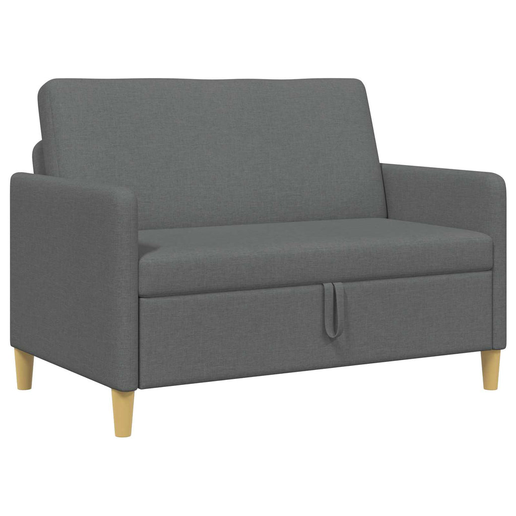 vidaXL Sofa z miejscem do przechowywania ciemnoszary 122 x 78 x 87 cm