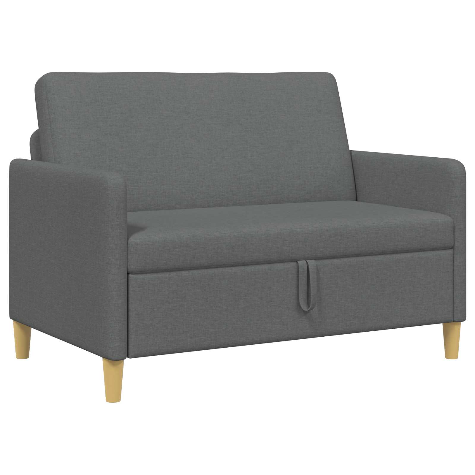 vidaXL Sofa z miejscem do przechowywania ciemnoszary 122 x 78 x 87 cm