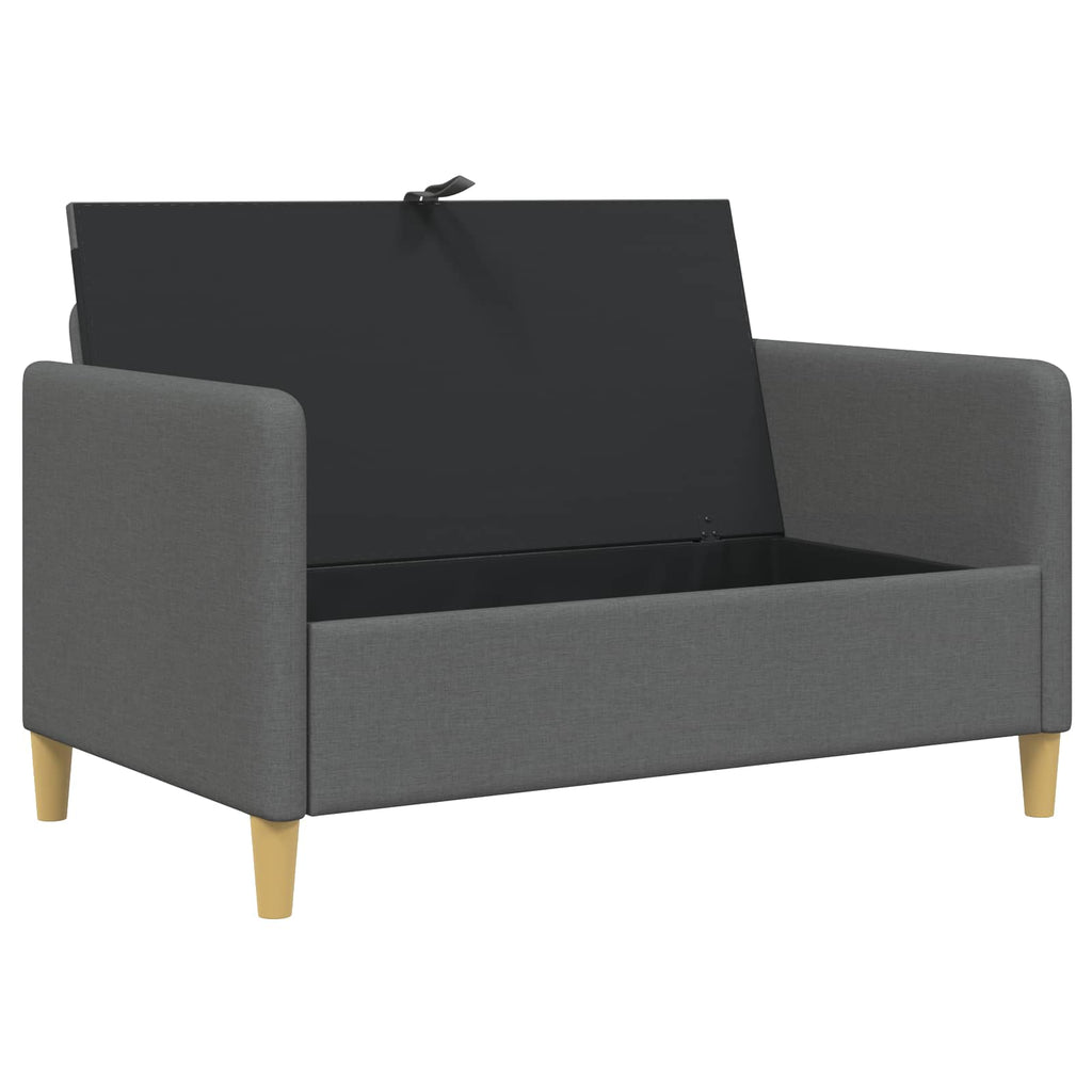 vidaXL Sofa z miejscem do przechowywania ciemnoszary 122 x 78 x 87 cm
