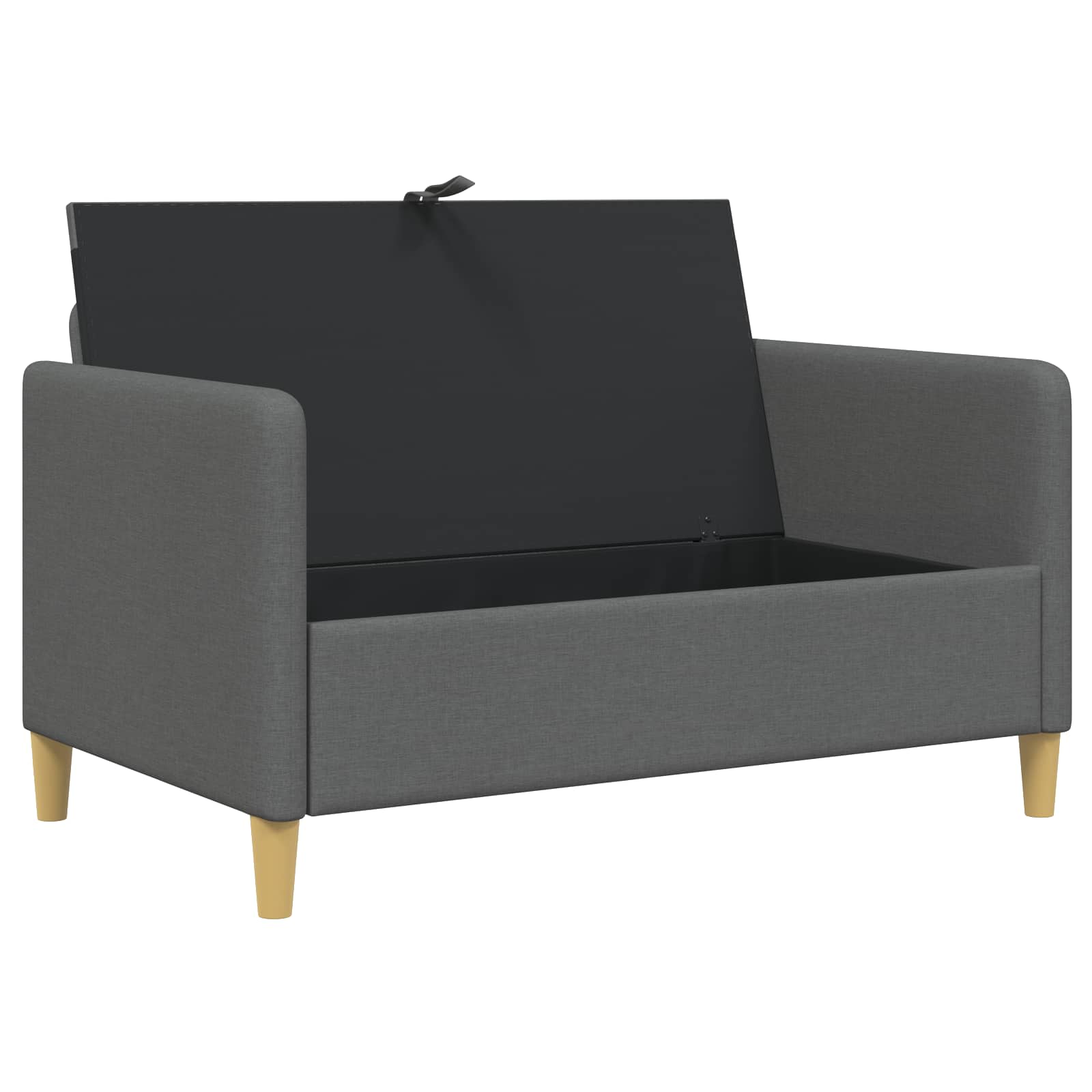 vidaXL Sofa z miejscem do przechowywania ciemnoszary 122 x 78 x 87 cm