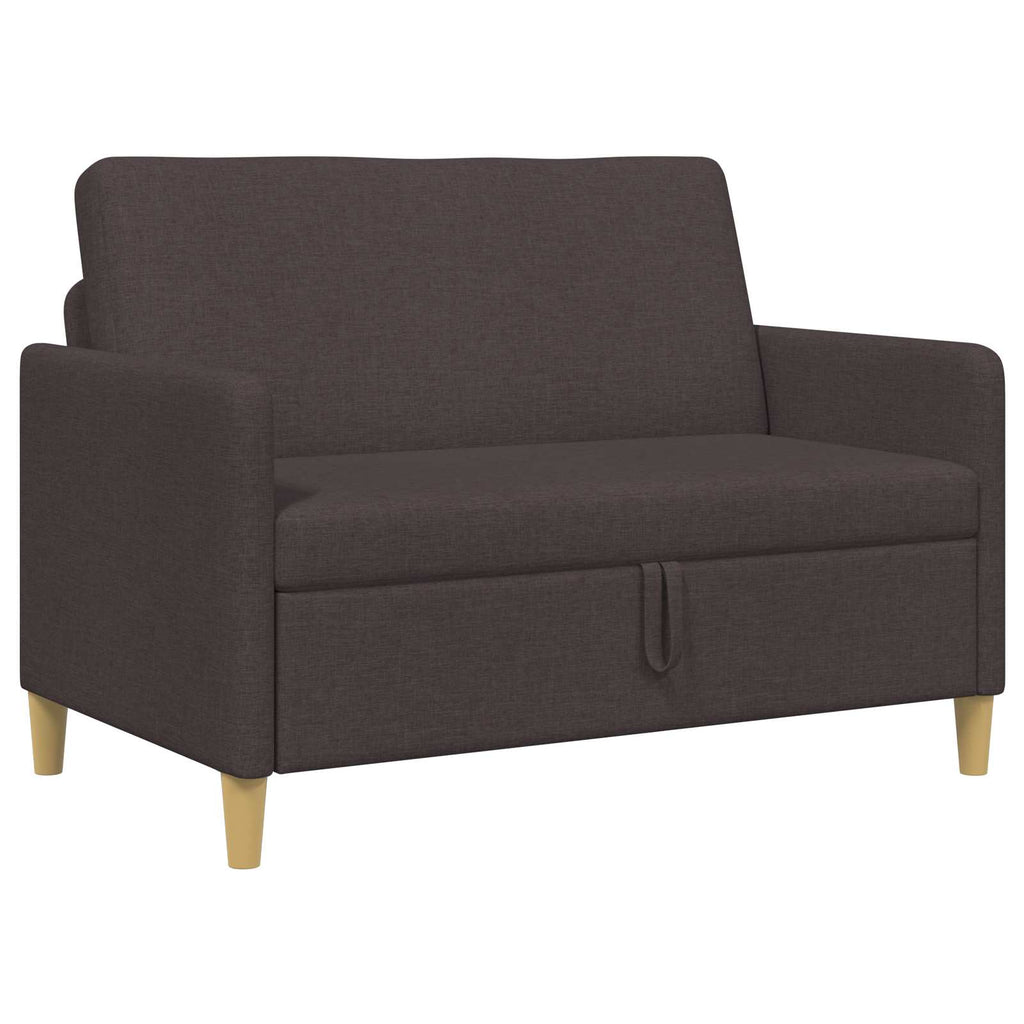 vidaXL Sofa z miejscem do przechowywania Ciemny brąz 122 x 78 x 87 cm