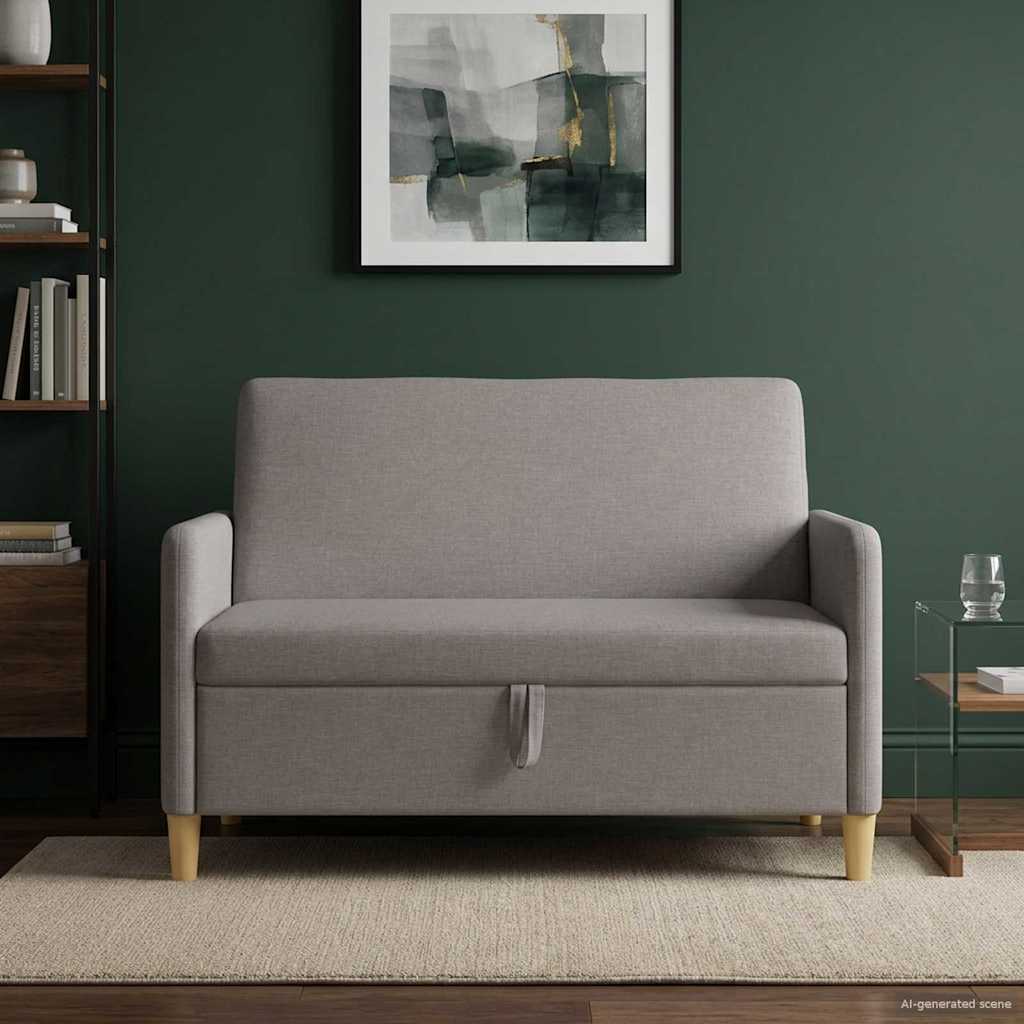 vidaXL Sofa z miejscem do przechowywania Ciemnoszary 122 x 78 x 87 cm