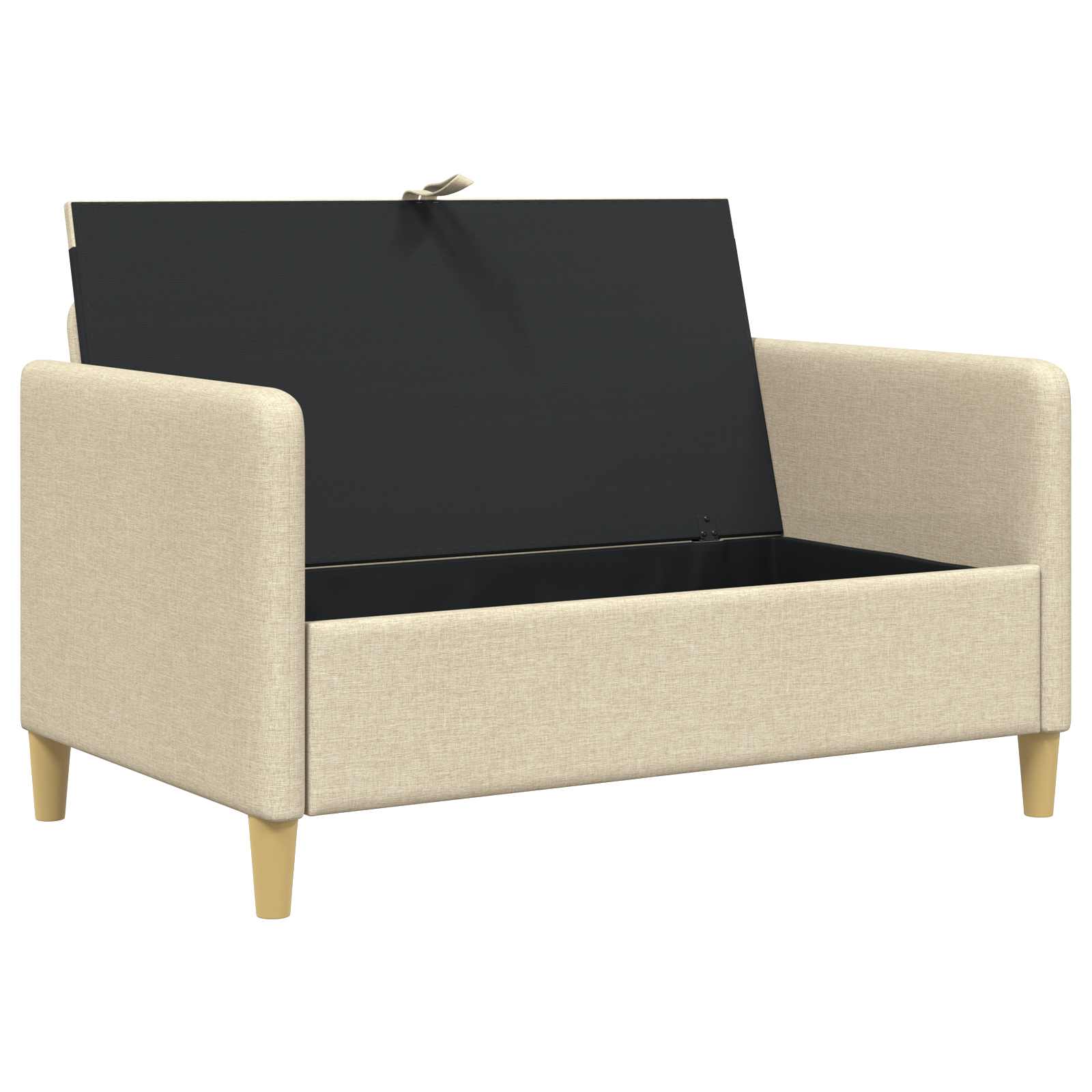 vidaXL Sofa z miejscem do przechowywania kremowy 122 x 78 x 87 cm