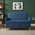 vidaXL Sofa z miejscem do przechowywania niebieski 122 x 78 x 87 cm