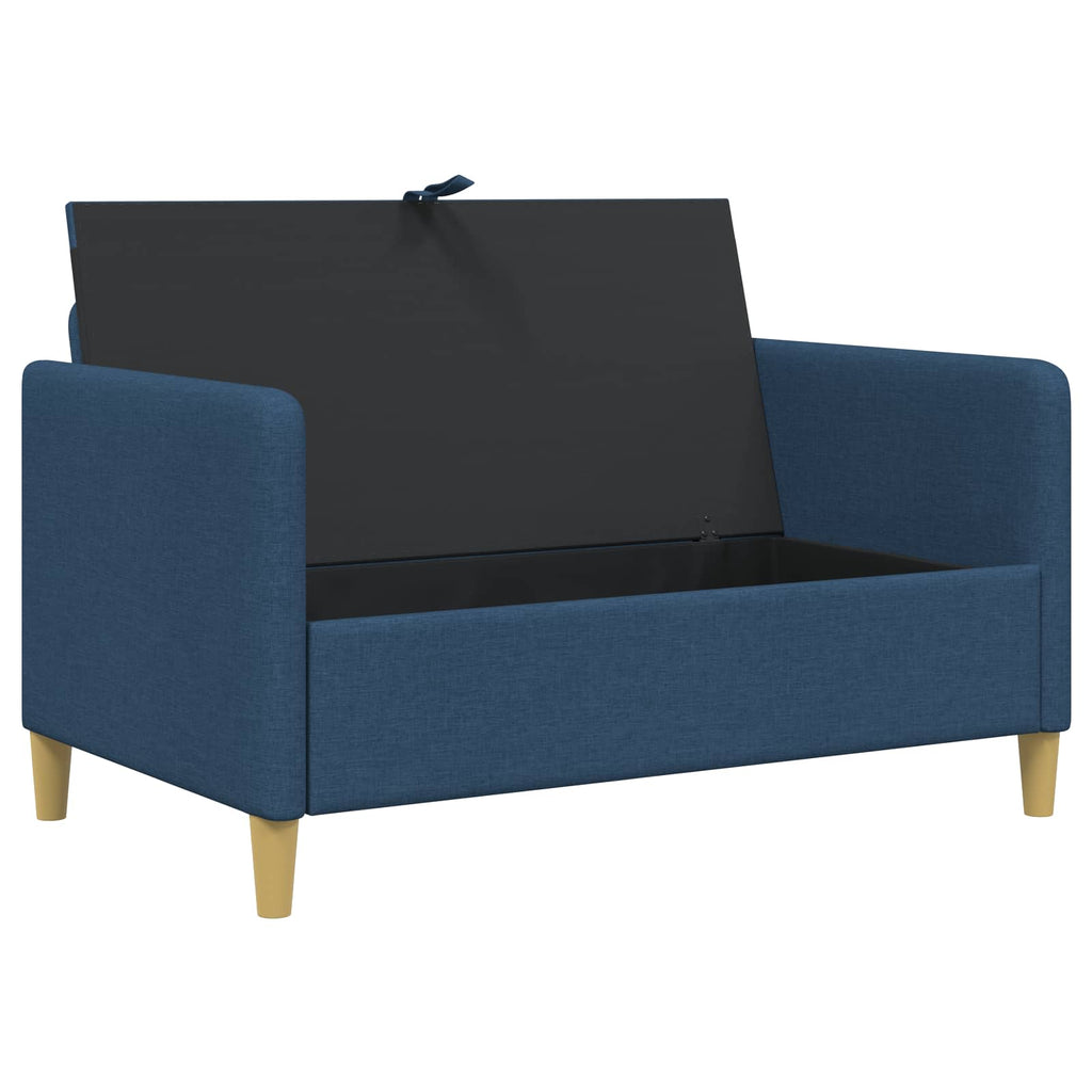 vidaXL Sofa z miejscem do przechowywania niebieski 122 x 78 x 87 cm