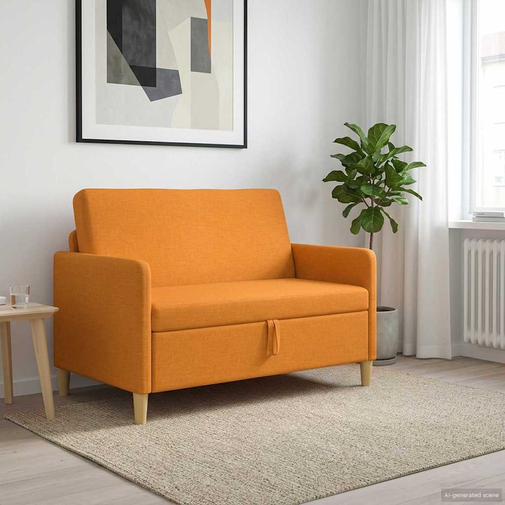 vidaXL Sofa z miejscem do przechowywania Ciemny Żółty 122 x 78 x 87 cm