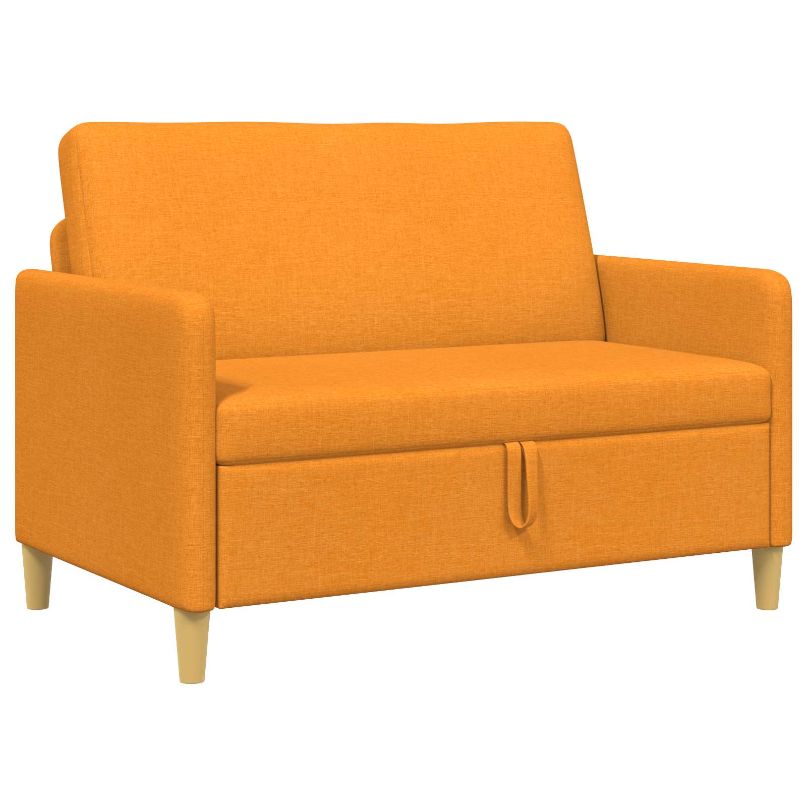 vidaXL Sofa z miejscem do przechowywania Ciemny Żółty 122 x 78 x 87 cm