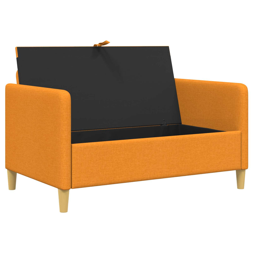 vidaXL Sofa z miejscem do przechowywania Ciemny Żółty 122 x 78 x 87 cm