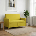 vidaXL Sofa z miejscem do przechowywania Jasnożółty 122 x 78 x 87 cm