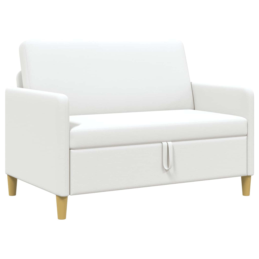 vidaXL Sofa z miejscem do przechowywania Biały 122 x 78 x 87 cm