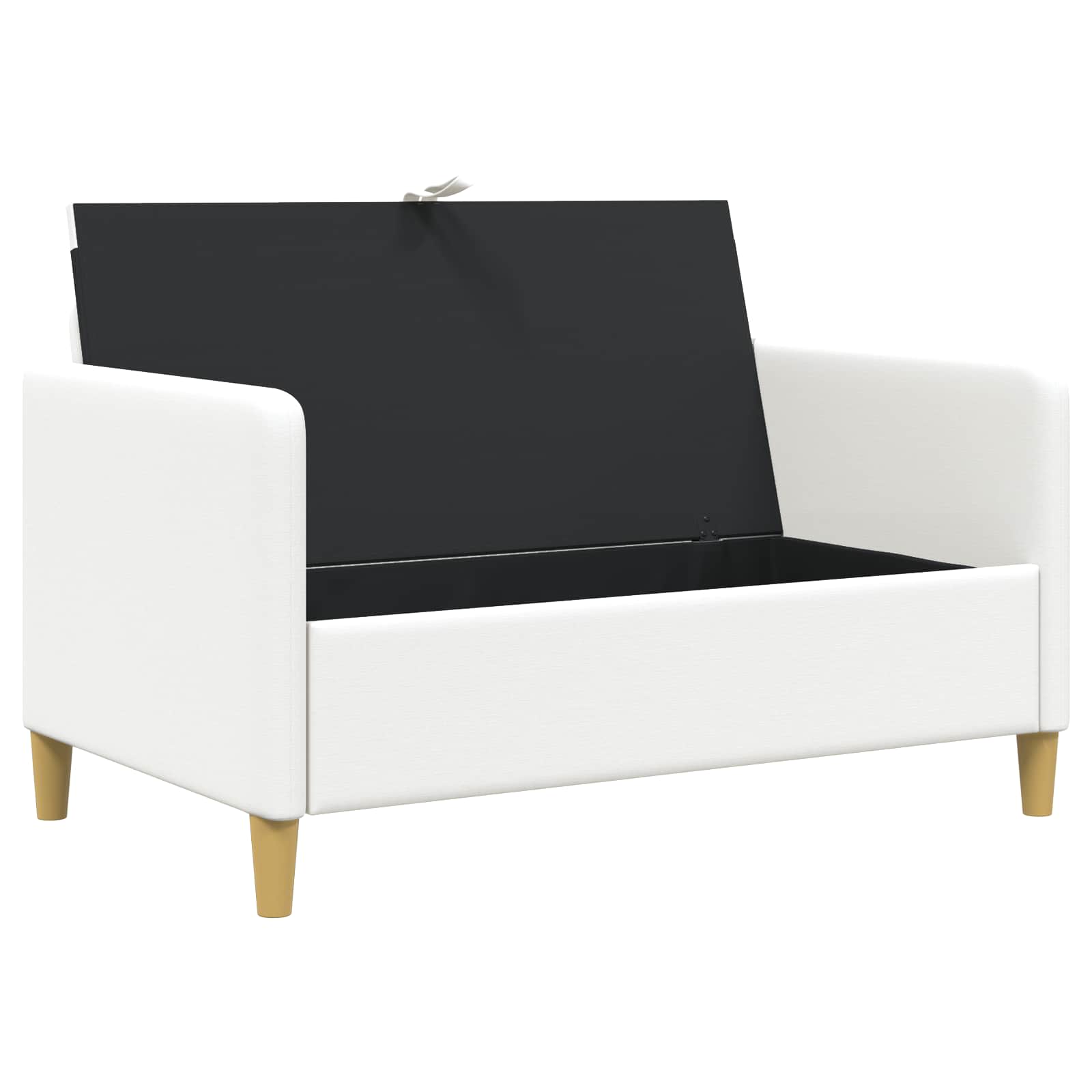 vidaXL Sofa z miejscem do przechowywania Biały 122 x 78 x 87 cm
