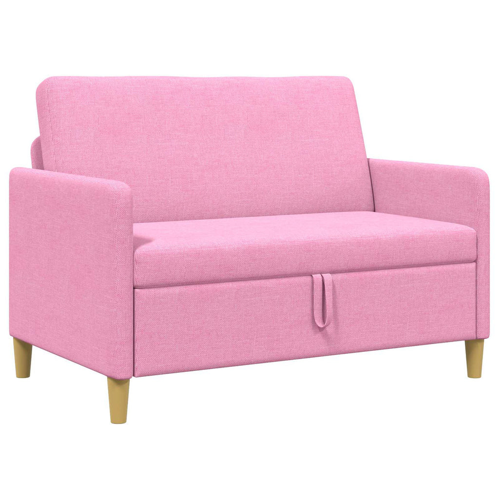vidaXL Sofa z miejscem do przechowywania różowy 122 x 78 x 87 cm