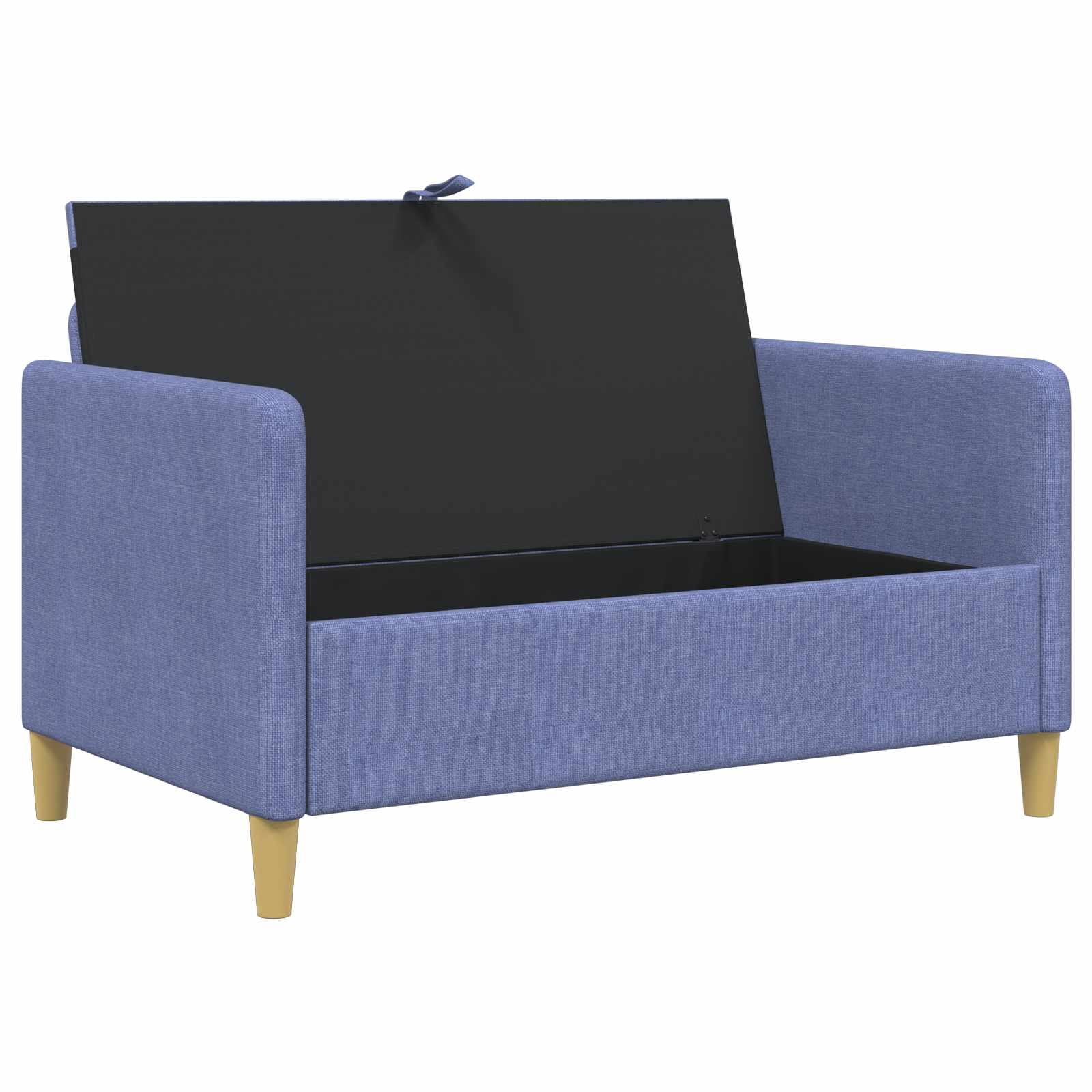 vidaXL Sofa z miejscem do przechowywania Niebieski dżins