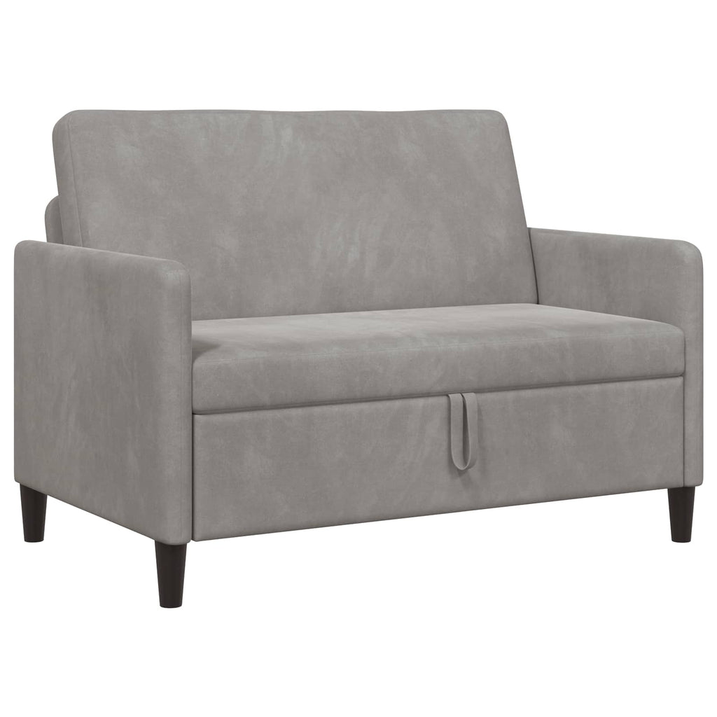 vidaXL Sofa z miejscem do przechowywania jasnoszary 122 x 78 x 87 cm