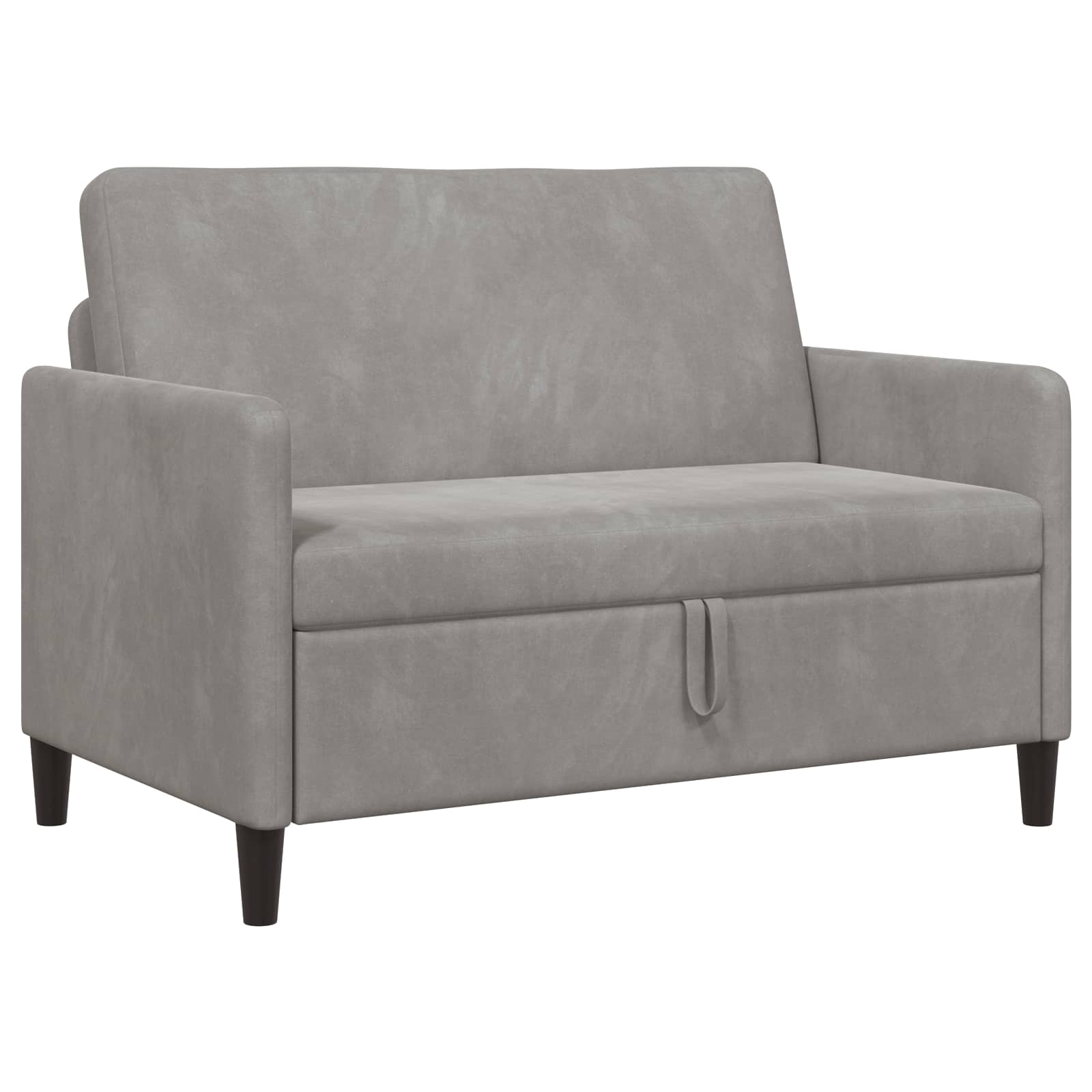 vidaXL Sofa z miejscem do przechowywania jasnoszary 122 x 78 x 87 cm